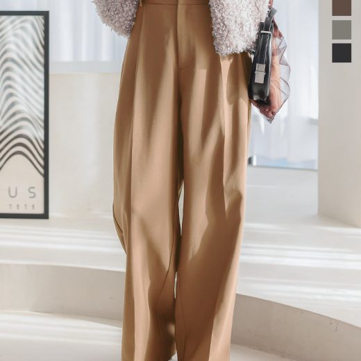 ≪ 特別セール ≫ パンツ タックワイドパンツ ツータック [M4131] レディース バレルレッグ ズボン 長ズボン ロングパンツ きれいめ 30代 40代 ワイドパンツ カーブパンツ コクーンパンツ タックパンツ 低身長 プチ ハイウエスト パンツ ズボン ブラウン