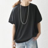 SHIPS any SHIPS any:＜洗濯機可能＞インレイ コクーン ショートスリーブ プルオーバー シップス トップス カットソー・Tシャツ ブルー ブラウン ブラック ホワイト【送料無料】
