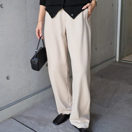 evernavy ポンチ カーブ パンツ evernavy エバーネイビー アンドミー パンツ その他のパンツ ネイビー グレー ホワイト ブラック カーキグリーン【送料無料】