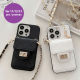 チェーンストラップ付スマホケース レディース 選べる 8タイプ スマホケース ストラップ ネックストラップ