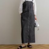 NOAHL｜【yc__mamさんコラボ】デニムライク サロペット スカート レディース マルチway 肩紐 アレンジ オールインワン カジュアル ブルー カーキ ブラック 黒 ママ 春 夏 秋 ノアル 250331