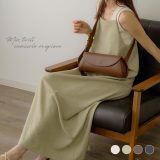 NOAHL｜《4,490円→50％offクーポン利用》【メール便】MIX ツイル ワンピース レディース キャミワンピ ロング アシンメトリー ナロー ブラック 春 夏 250120【予約 ピスタチオS 6月10日 ベージュM ピスタチオM ブラウンS 5月30日から3営業日で発送】