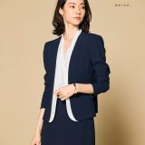 BEIGE, CINDY / ダブルカラージャケット ベイジ, ジャケット・アウター ノーカラージャケット ホワイト ネイビー ブラック【送料無料】