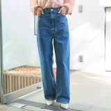Rouge vif la cle 【upper hights/アッパーハイツ】THE OLIVIA リラックスワイ ルージュ・ヴィフ ラクレ パンツ ジーンズ・デニムパンツ ブラック ブルー【送料無料】