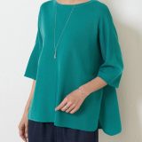 BEARDSLEY 半袖サラッとプルオーバー ビアズリー トップス ニット シルバー ブラック ホワイト レッド ベージュ グリーン【送料無料】