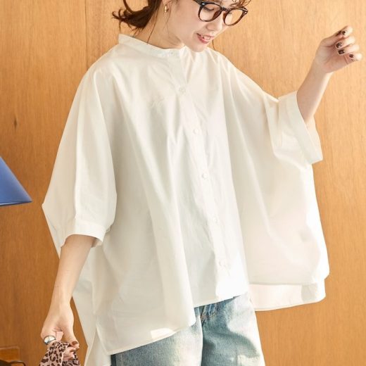 【SALE／5%OFF】FREAK'S STORE 限定展開 ドルマン スリーブ ブロード シャツ 25SS フリークスストア トップス シャツ・ブラウス ベージュ ブラック ホワイト ブルー グリーン オレンジ【送料無料】