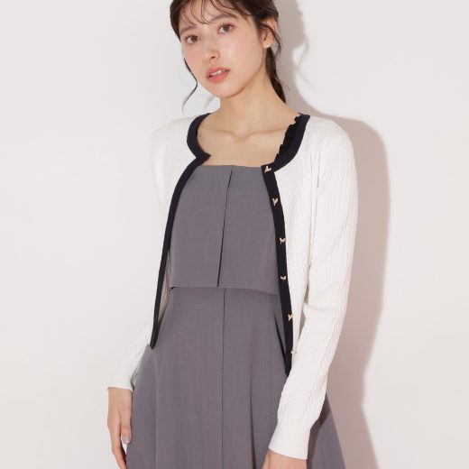 JILL by JILL STUART UVミニケーブルカーディガン ジル バイ ジル スチュアート トップス ニット ピンク ホワイト ブルー【送料無料】