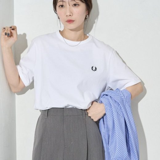 FRED PERRY RINGER T-SHIRT【限定展開】 25SS フリークスストア トップス カットソー・Tシャツ ブラック グレー ホワイト ネイビー ブルー オレンジ ベージュ【送料無料】