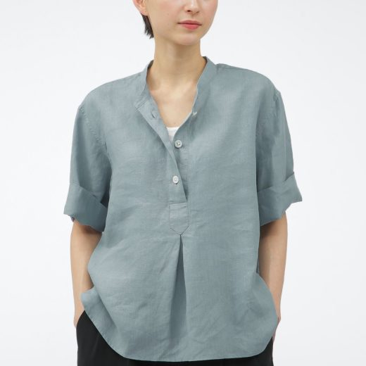 MARGARET HOWELL SHIRTING LINEN マーガレット・ハウエル トップス シャツ・ブラウス ホワイト ブラック【送料無料】