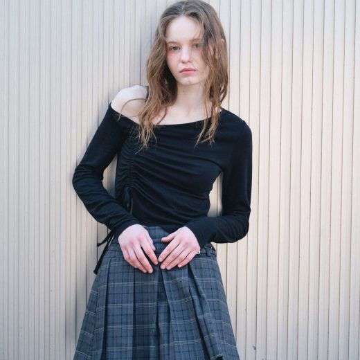 【SALE／20%OFF】Heather アシメヘムドロストカットソー ヘザー トップス カットソー・Tシャツ グレー ブラック ホワイト【送料無料】