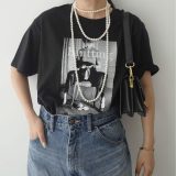 SLOBE IENA 《一部WEB限定/追加4予約》GOOD ROCK SPEED SLOBE別注 LIFE PC PHOTO TEE1 スローブ イエナ トップス カットソー・Tシャツ ホワイト ブラック【送料無料】