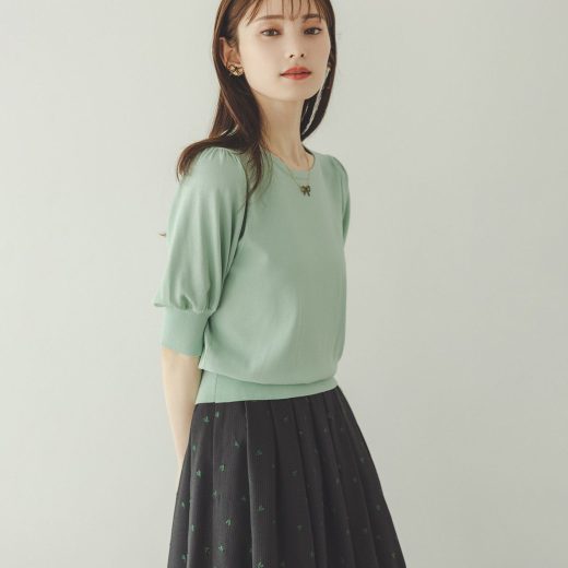 TOCCA 【UVカット・接触冷感・洗える】BALOON ニットプルオーバー トッカ トップス ニット ホワイト ピンク ブラック【送料無料】