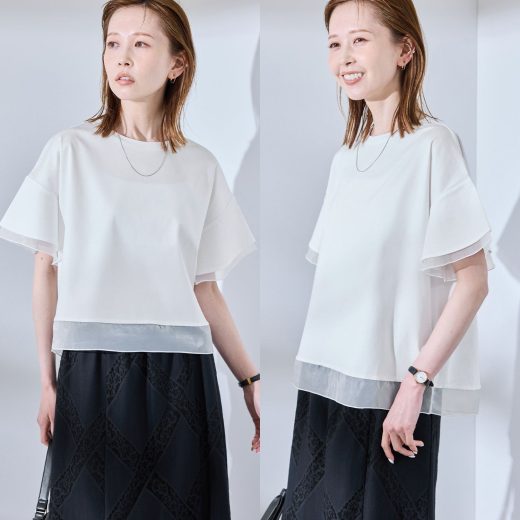 ROPE' PICNIC 【UVカット・接触冷感】着丈が選べる70シルケットシアードッキングトップス ロペピクニック トップス カットソー・Tシャツ ホワイト ピンク ブラック【送料無料】