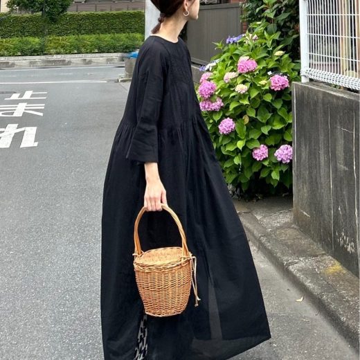 【SALE／5%OFF】notch. 【 notch. by KR 】レース切替ルーズボイルワンピース ノッチ ワンピース・ドレス ワンピース ブルー ブラック ホワイト【送料無料】