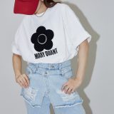 MARY QUANT 相良刺繍 Tシャツ 限定展開 25SS フリークスストア トップス カットソー・Tシャツ ブラック ベージュ ブルー ホワイト ピンク【送料無料】