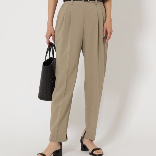 UNITED ARROWS green label relaxing ドライポリ ハイチェスト パンツ -マシンウォッシャブル- ユナイテッドアローズ グリーンレーベルリラクシング パンツ スラックス・ドレスパンツ グレー グリーン【送料無料】