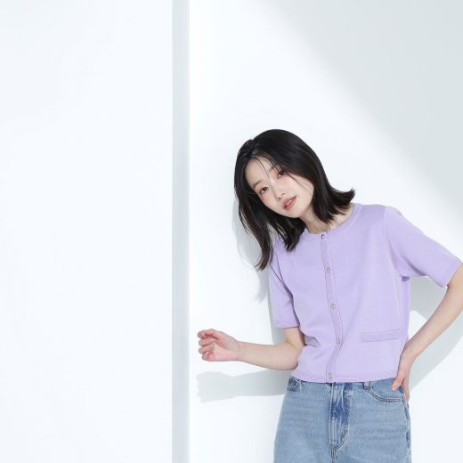 NATURAL BEAUTY BASIC シルクブレンドカーディガン半袖 ナチュラルビューティベーシック トップス カーディガン ネイビー ホワイト グレー ブルー ブラウン パープル【送料無料】