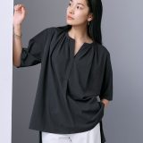 ICB 【洗える】 サラドラトリコット カットソー アイシービー トップス カットソー・Tシャツ オレンジ グレー ホワイト【送料無料】