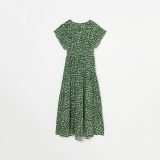 HELIOPOLE SEERSUCKER PRINTED DRESS エリオポール ワンピース・ドレス ワンピース グリーン ネイビー【送料無料】