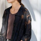 FRAMeWORK ≪追加≫ESTHE OVERSIZED SHEER LACE シャツ 2 フレームワーク トップス シャツ・ブラウス ブラック ホワイト【送料無料】