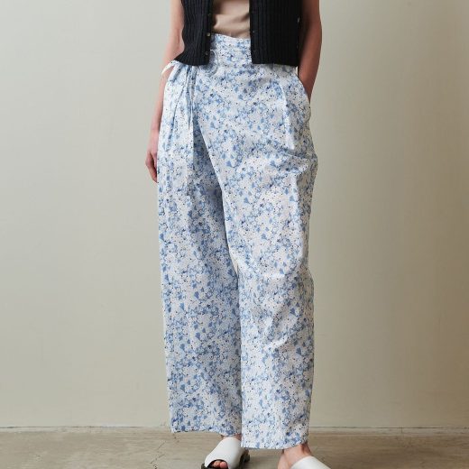 Steven Alan ＜Steven Alan＞リバティプリント クロスオーバー パンツ ビューティー＆ユース　ユナイテッドアローズ パンツ その他のパンツ レッド ブルー ネイビー【送料無料】