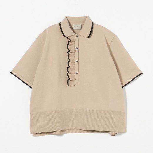 UNITED ARROWS ミニマルフリル ニット 5SL ユナイテッドアローズ トップス ニット ベージュ ホワイト ブラック グレー ネイビー【送料無料】