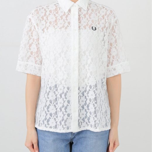 SLOBE IENA FRED PERRY/フレッドペリー LACE SHIRT G9170 スローブ イエナ トップス シャツ・ブラウス ホワイト【送料無料】