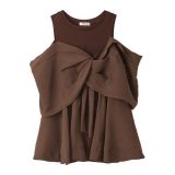 FRAY I.D カットコンビペプラムトップス フレイ アイディー トップス カットソー・Tシャツ【送料無料】