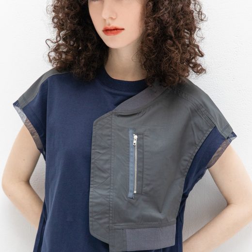 AULA AILA MILITARY T-SHIRT アウラアイラ トップス カットソー・Tシャツ ブラック ホワイト ネイビー【送料無料】