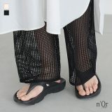 【5/16 12:59迄クーポンで20％OFF】ぺチパンツ ペチコート インナー ボトムス パンツ ロング丈 レディース 重ね着 レイヤード メッシュ ウエストゴム 透け感 ロングパンツ ワイドパンツ ストレートパンツ 無地 シースルー 夏 オシャレウォーカー※メール便可※【5】