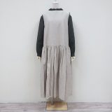 ROBE de PEAUキャンバスワンピースR287ローブデポー(Gauze#ガーゼ)MADE IN JAPAN(日本製)