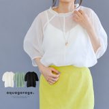 ＼GW企画／クーポンで25%OFF■ 【セットアップ可】シアーリネントップス レディース 春 夏 M≪ゆうメール便配送10・代引不可≫