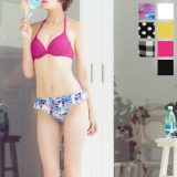 ≪ 特別セール ≫ 選べる3Type☆[ シンプル フリル リボン ] ビキニショーツ ※ショーツ単品※ 水着 スイムウェア 夏 リボン きれいめ 大人 レディース 単品 黒 白 ピンク イエロー 花柄 ドット 水玉 ギンガムチェック セパレート [S147]
