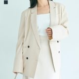 【クーポン利用で6,237円 5/14(水)12時40分~23時59分まで】リネンジャケット｜レディース アウター ジャケット リネン オフィス オーバーサイズ シンプル 大きめ 春 夏 ブレザー コート 【宅配便】cpn (予約6月21日~25日以内順次発送)