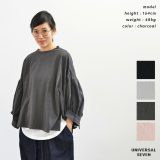 【只今ポイントUP中！】【再入荷】UNIVERSAL SEVEN ユニバーサル セブン オールUSAコットン スリーブスリットプルオーバー(全4色) US220CT029 送料無料 あす楽