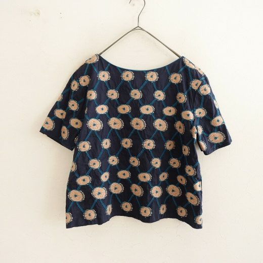 【定価4.1万】ミナペルホネン mina perhonen copains 刺しゅうブラウス 38 【中古】【80F52】