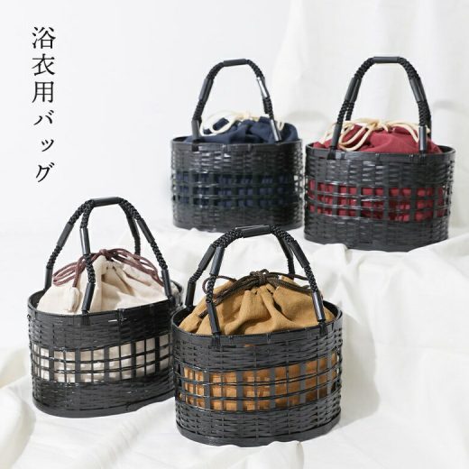 【全品送料無料】浴衣 バッグ かご巾着 レディース ファッション雑貨 鞄 かばん かごバッグ 竹籠 巾着バッグ 麻 ハンドバッグ 和装 和服 夏祭り 花火大会 夏 オシャレウォーカー【メール便不可】【40】