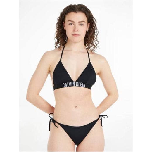カルバンクライン Calvin Klein 【 String Side Tie Cheeky Bikini Briefs Women Pvh Black 】 ネクタイ レディースファッション 水着 レディース 黒色 ブラック