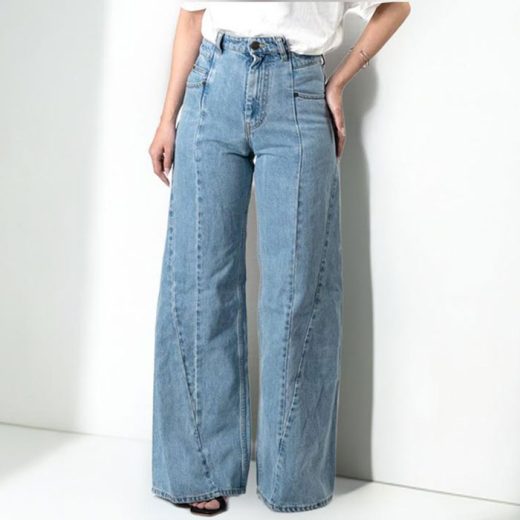 【クーポンSALE対象】Maison Margiela メゾンマルジェラ ワイドデニム パンツ S51LA0128 S30617 レディース ジーンズ デニムパンツ コットン ジーパン ストーンウォッシュ加工