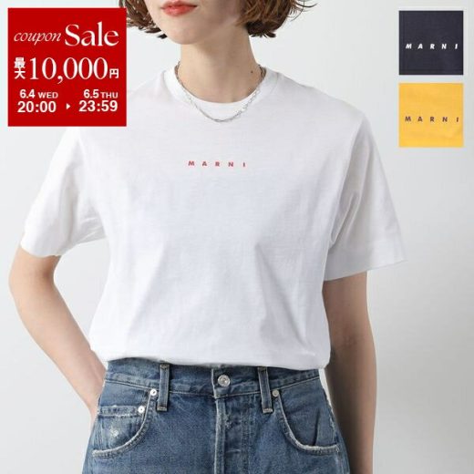 MARNI KIDS マルニ キッズ 半袖 Tシャツ M01413 M00RF レディース ガールズ コットン クルーネック カットソー ロゴT カラー3色【dc_kikaku】