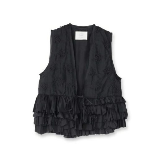 crinkle crinkle crinkle（クリンクルクリンクルクリンクル）frill rayon shantung ベスト／ドレステリア（DRESSTERIOR）