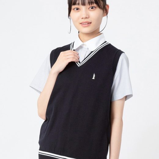 Venus 綿ベスト〈12G/COOLMAX/ライン入〉【スクール】【学生】【通学】【学校】／イーストボーイ（EAST BOY）