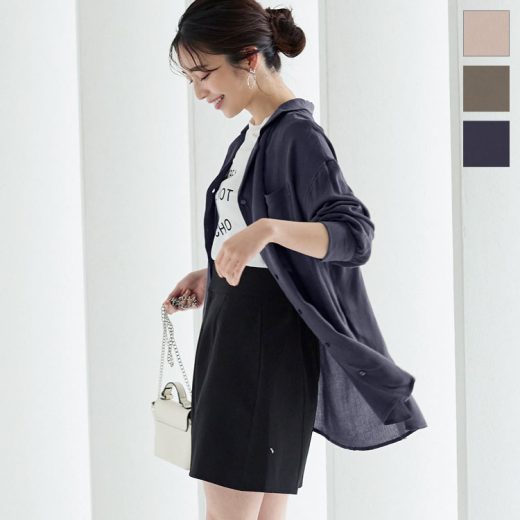 ≪ 特別セール ≫シャツ ヨウリュウカイキンシャツ [C6102] レディース トップス アウター 羽織り 長袖 ゆったり リラックス 楊柳 夏 開襟 涼しい 春 春夏 夏服 冷房対策 シャツ きれいめ おしゃれ ボタンダウン