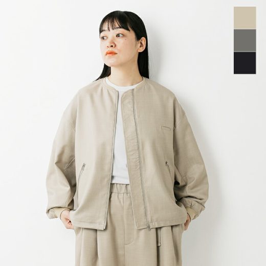 【30％OFF】Dulcamara ドゥルカマラ ウール よそいき バックポケット Zip ブルゾン d125-j127-ma 2025ss新作 レディース【☆】