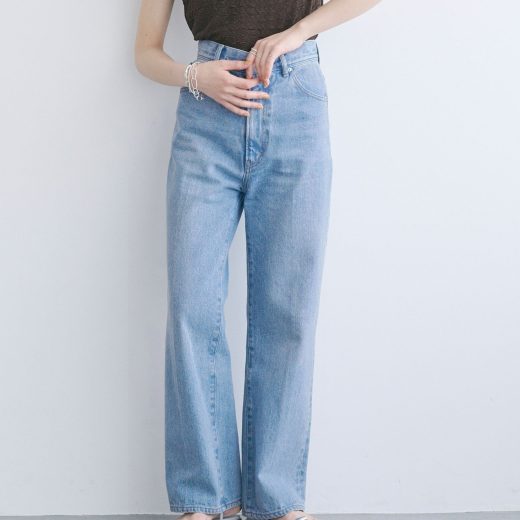 EMMEL REFINES ＜EMMEL REFINES＞EM センタープレス ストレート デニム/ パンツ ユナイテッドアローズ グリーンレーベルリラクシング パンツ その他のパンツ ブルー グレー【送料無料】