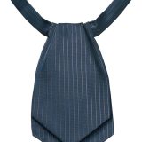 【アクセサリー】【ハネクトーン HANECTONE アスコットタイ-フリーサイズ 33032】女性用　レディス　事務服　オフィス　受付　サービス　接客　バーチカルストライプ　ポリエステル100％　撥水・撥油　ワンポイント　アクセント　グレー【カウンタービズ Counter Biz】