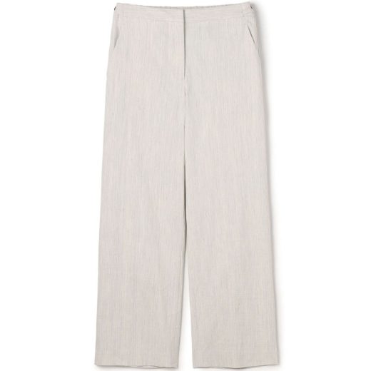 【SALE／40%OFF】DES PRES リネンナイロンストレッチ セミワイドパンツ トゥモローランド パンツ その他のパンツ ベージュ グレー【送料無料】