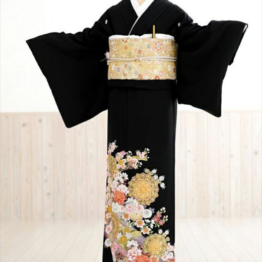 【大きいサイズ】留袖レンタル　徳川の美モデル　慶祝彩の絢爛花　th012【16点フルセット】留袖/レンタル留め袖/着物レンタル/結婚式/黒留袖/親族/正絹/母親/高級留袖/本金箔使用/貸衣装/広巾/LLサイズ/人気/広幅/big/2022【fy16REN07】【レンタル】