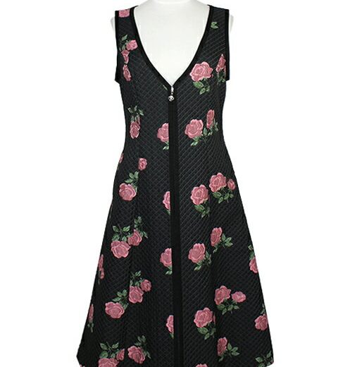【40%OFF】【M’S GRACY　エムズグレイシー】バラ柄ジャンパースカート