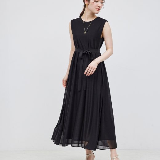 【SALE／30%OFF】ROPE' 【新色追加】エスパンディサイドプリーツワンピース【WEB限定/一部店舗限定】【メディア掲載】 ロペ ワンピース・ドレス ワンピース レッド ブラウン ブラック ブルー ベージュ【送料無料】